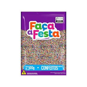 Confeito Faca Festa Micanga 8 Cores 500g